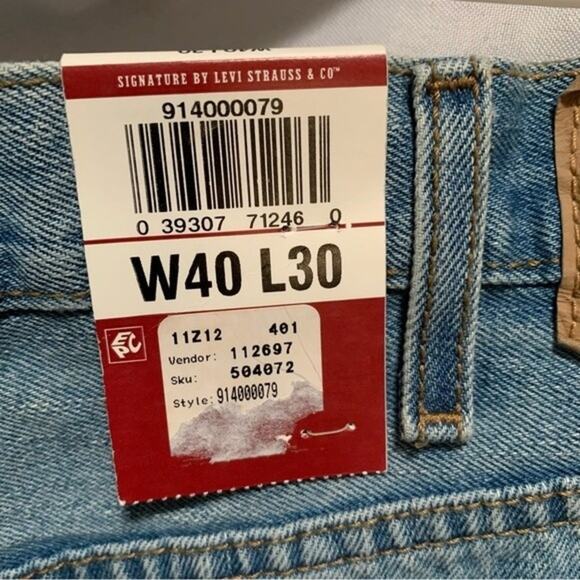Signature Levi NEW NWT Mens W40 L30 Regular Classic Fit - Picture 8 of 10